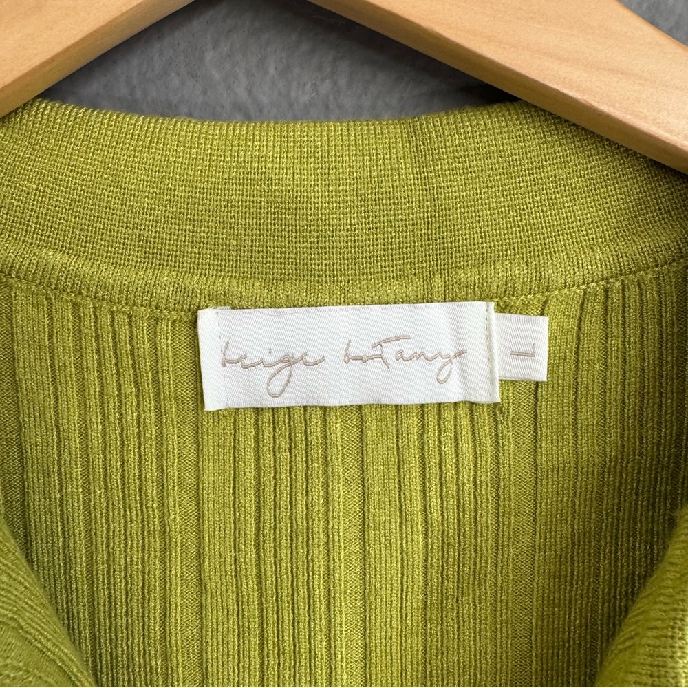Beige Botany Chartreuse Ribbed Dress - Picture 2 of 3